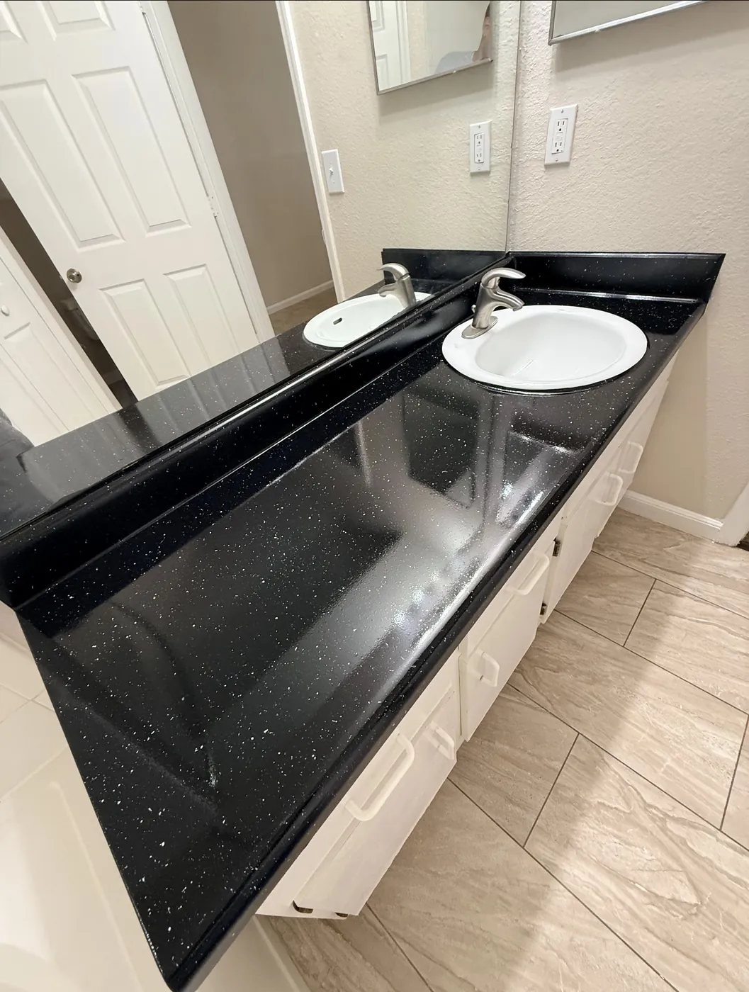 Vanity refinishing by Narbra Maintenance Inc